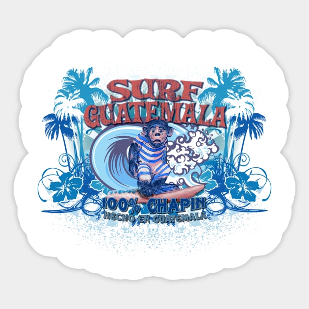 Surf Guatemala Sticker by Cabezon